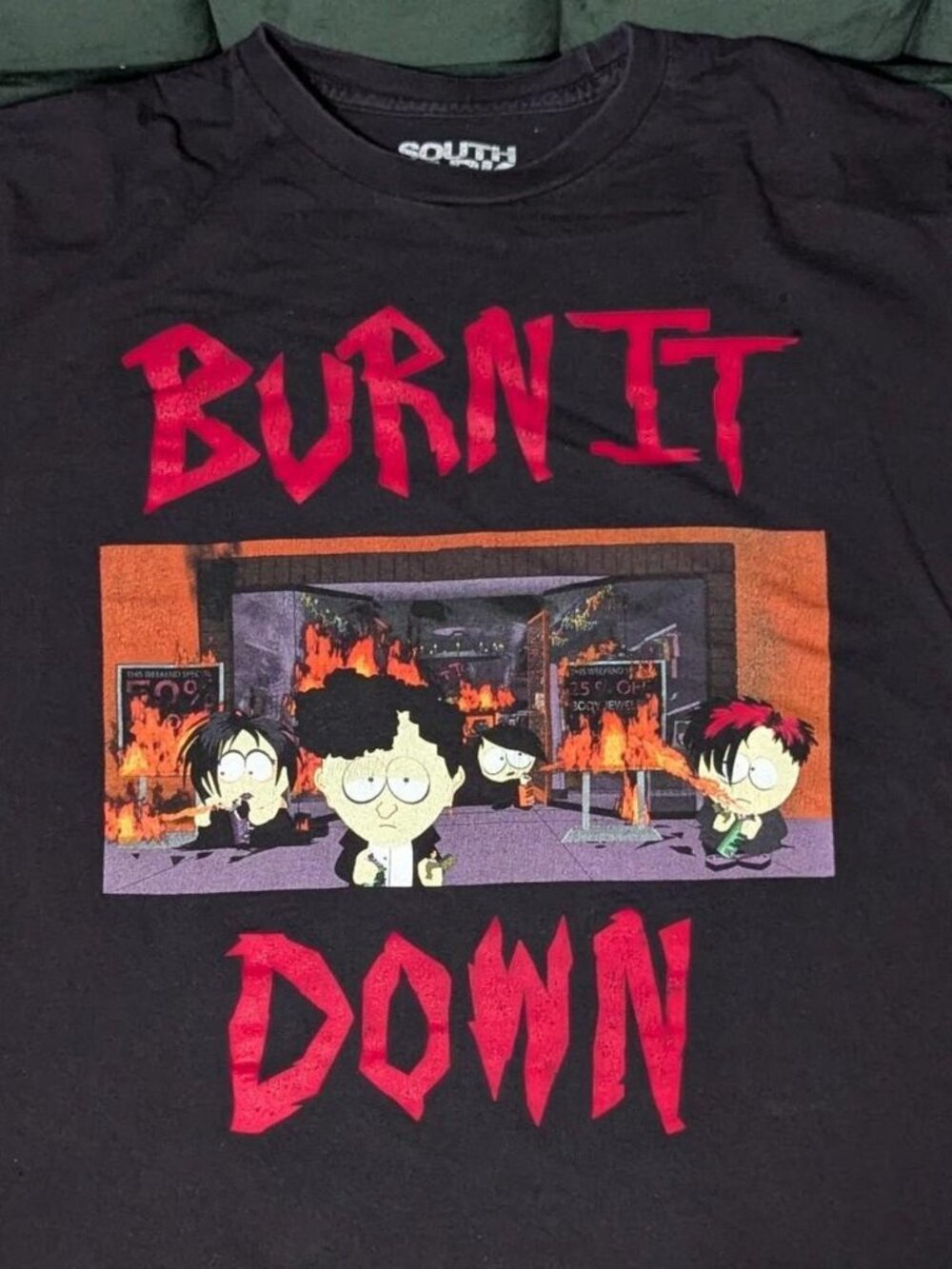 Official South Park Goth Kids "Burn It Down" Graphic Tee